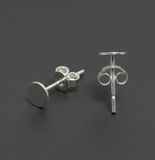 92.5 Sterling Silver Flat Pad Stud and Earring Back