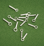 92.5 Sterling Silver 0.5mm Inner Diameter Cord Ends