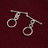92.5 Sterling Silver 10mm Toggle Clasp