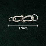 92.5 Sterling Silver S Hook 17mm