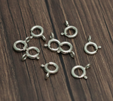 92.5 Sterling Silver 7mm Spring Ring Clasp