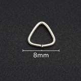 92.5 Sterling Silver Triangle Open Jump Rings