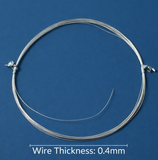 92.5 Sterling Silver 0.4mm Wire ( 5 Meters)