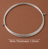 92.5 Sterling Silver 1.0mm Wire (1 Meter)