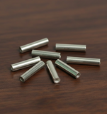 92.5 Sterling Silver 10x2mm Straight Tube Spacer Beads