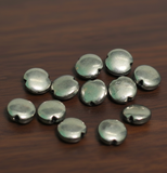 92.5 Sterling Silver Flat Round Bead 6mm