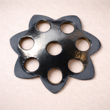 92.5 Sterling Silver Feather Light Cap-8mm