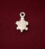 92.5 Sterling Silver Turtle Charm 12x7mm