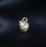 92.5 Sterling Silver Cocoon Charm 10x6mm