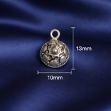 92.5 Sterling Silver Small Ethnic Charm 13x10mm