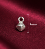 92.5 Sterling Silver Cube Trinklets 7mm