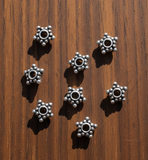 92.5 Sterling Silver Star Spacer 6mm