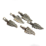 92.5 Sterling Silver 15mm Feather Charm