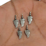 92.5 Sterling Silver 15mm Feather Charm