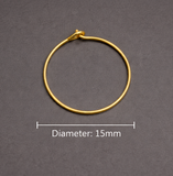 Sterling Silver 15mm Creole