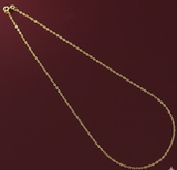 Sterling Silver Fine Flat Link Chain 45 cms