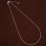 Sterling Silver 16 / 18 Inch Adjustable Fine Link Chain
