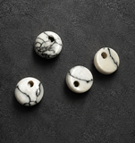 8mm Flat Onyx with Hole on Top