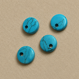 8mm Flat Onyx with Hole on Top