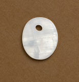 23 Pcs 8x10mm Flat Oval Rainbow Moonstone with Hole on Top