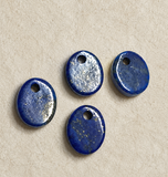 8x10mm Flat Oval Stone with Hole on Top
