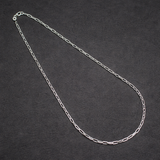 Sterling Silver Paper Clip Chain 45 cms