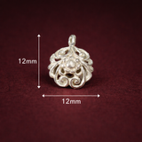 Sterling Silver Filigree Charm 12mm