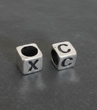 Sterling Silver Alphabet C Bead