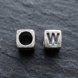 Sterling Silver W Bead