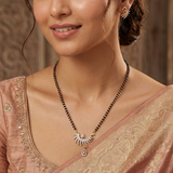 Black Chain AD Mangalsutra For Women