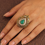 Designer Victorian Finger Rings Multicolor
