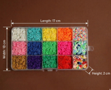 15 Colors Eco-Friendly Flat Round Handmade Polymer Clay Beads, for DIY Jewelry Crafts Supplies 6mm
