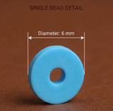 15 Colors Eco-Friendly Flat Round Handmade Polymer Clay Beads, for DIY Jewelry Crafts Supplies 6mm