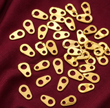 100 Pcs, 6x4mm Iron Chain Tabs Chain Extender Connectors Golden