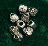 10.5x9x8mm, Tibetan Alloy Beads Bag Antique Silver