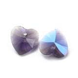 10 Pcs, 10x10x5mm, Glass Rhinestone Faceted Charms