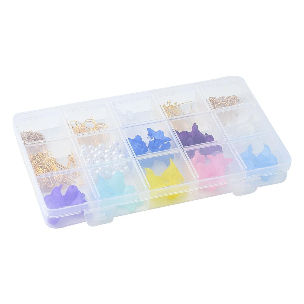 DIY Earring Making Kit, Acrylic Pearl Beads, Earring Hooks