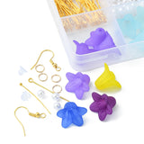 DIY Earring Making Kit, Acrylic & Pearl Beads, Earring Hooks, Brass Chains, MultiColor