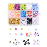 DIY Bracelet Making Kit, Polymer Clay Beads, CCB Beads and Acrylic Beads, MultiColor