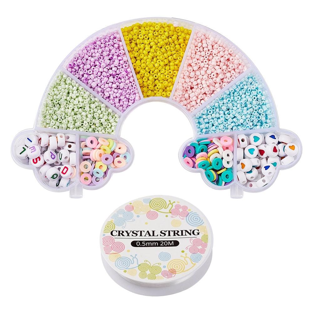 DIY Glass Seed Beads Bracelet Making Kit Seed Beads, Acrylic