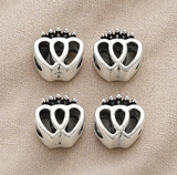 10mm Alloy European Crown Beads