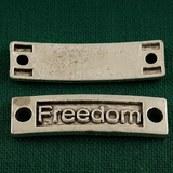10x35x2.5mm, Rectangle Antique Silver Alloy Link Connector