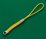 10 Pcs, 7.5cm, Cord Loop with Alloy Findings Yellow