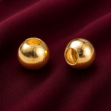 6mm Brass Round Beads Golden