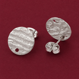 4 Pcs, 12x1mm, 304 Stainless Steel Stud Earring Findings