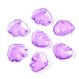 15x18x4mm, Transparent Glass Pendants, Fish Purple