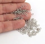 Brass Rhodium Plated Jump rings