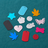 24-45mm, Aluminum Pendants, Mix-Shaped, Multicolor