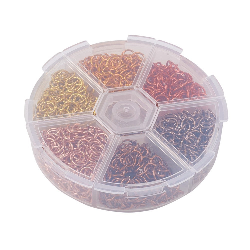 Cable Color Rings 6 Colors Aluminum Wire Open Jump Rings Kit