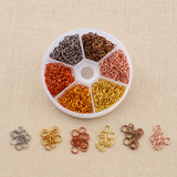 6 Colors Aluminum Wire Open Jump Rings Kit